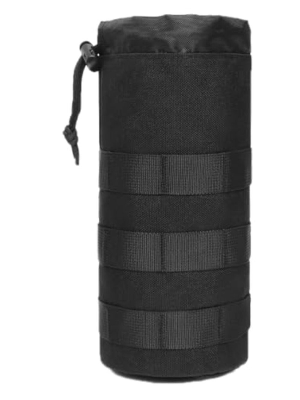 Tactical Molle Water Bottle Pouch Nylon Drawstring Carrier for Hiking Camping